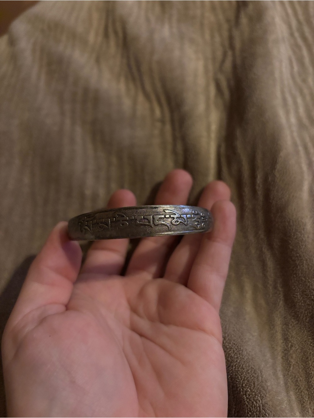 unbranded Tibetan silver cuff bracelet